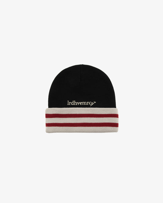 Black Varsity Beanie