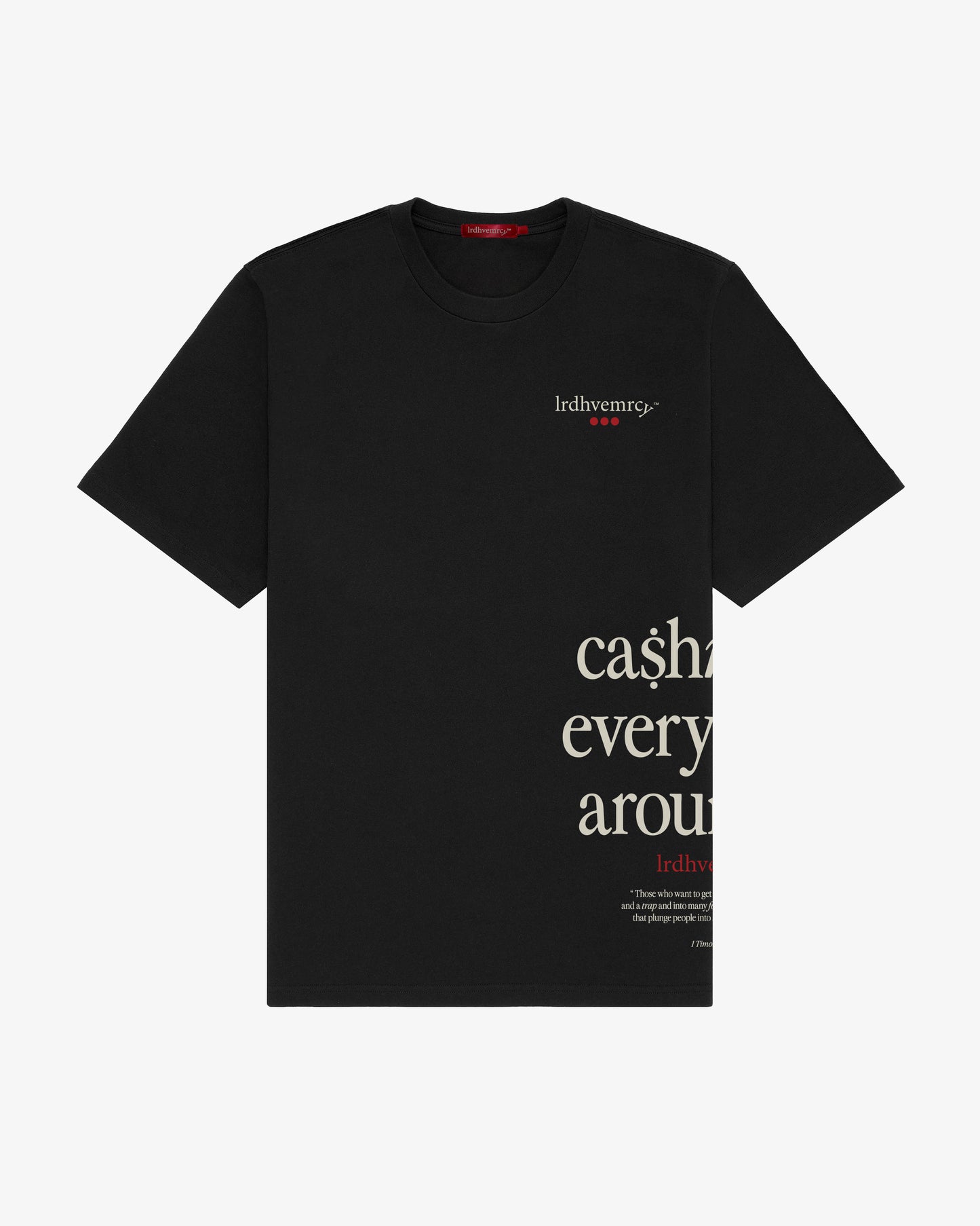 Black Cash Rules Tee