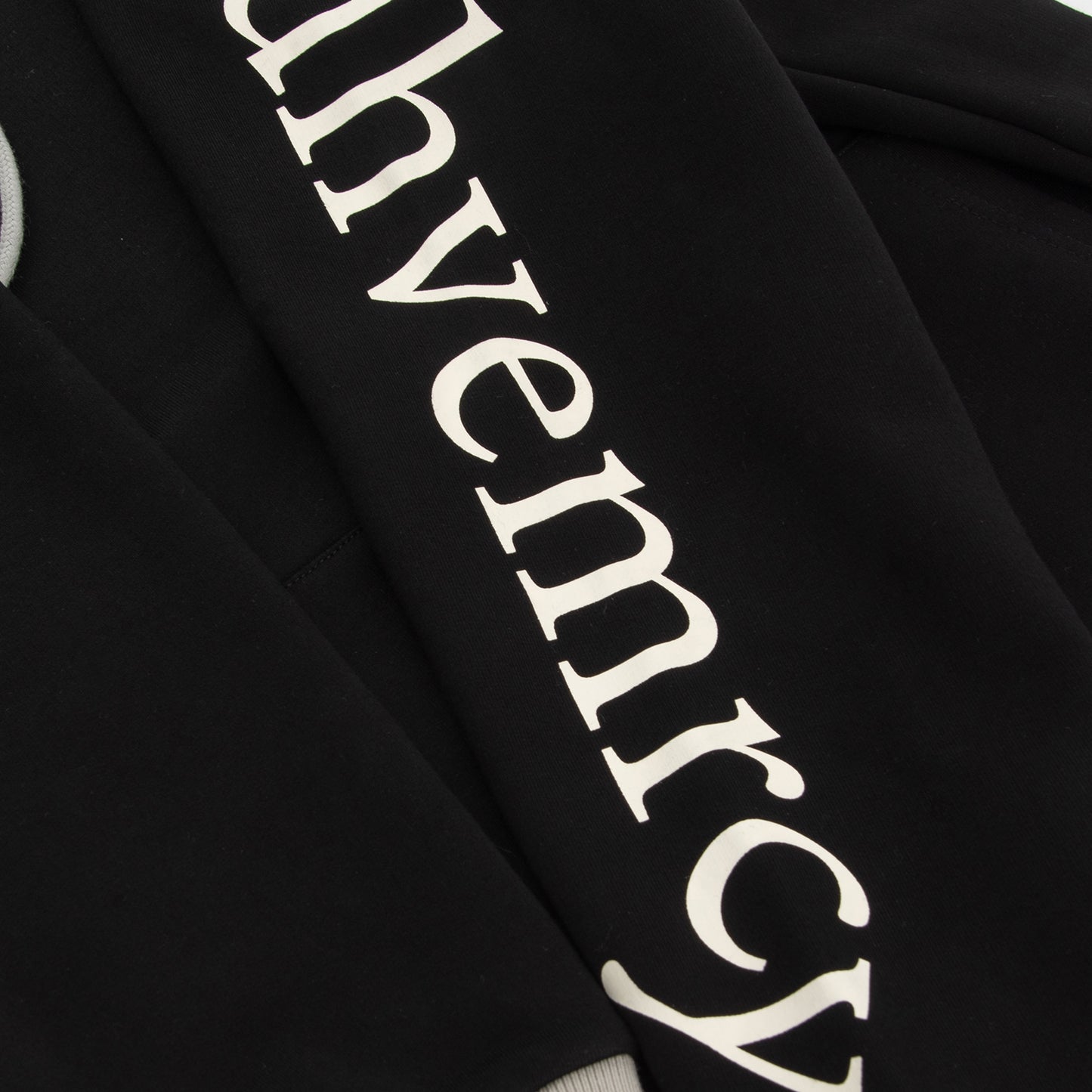 Black Varsity Hoodie