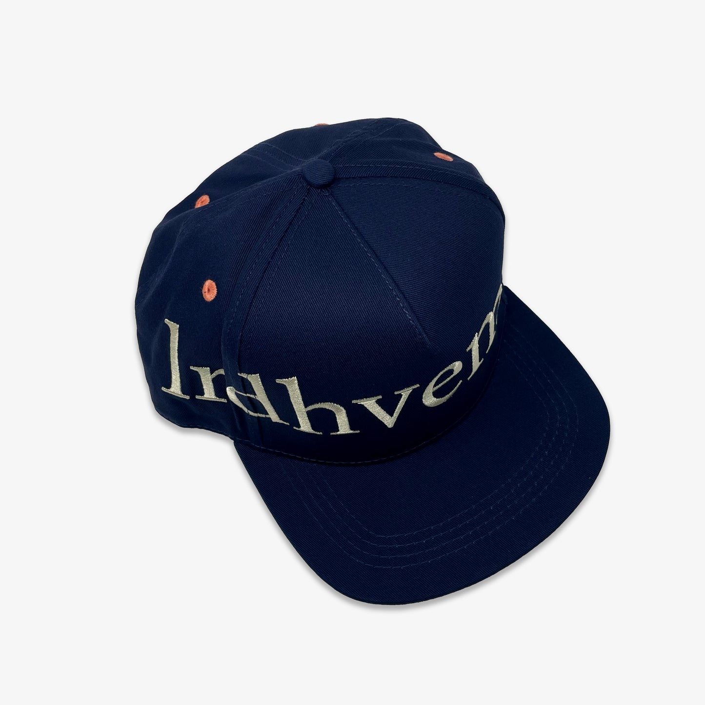 Navy & Coral Logo Snapback
