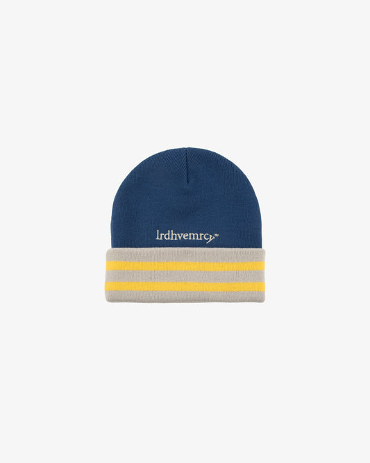 Light Navy Varsity Beanie