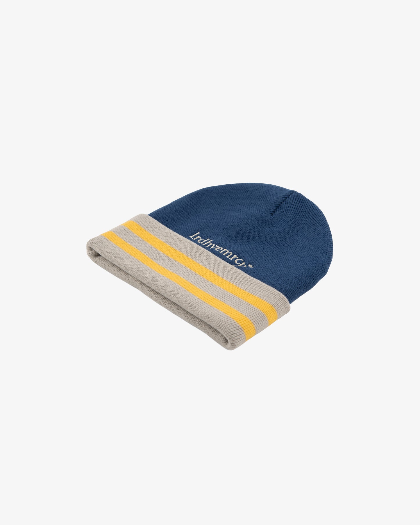 Light Navy Varsity Beanie