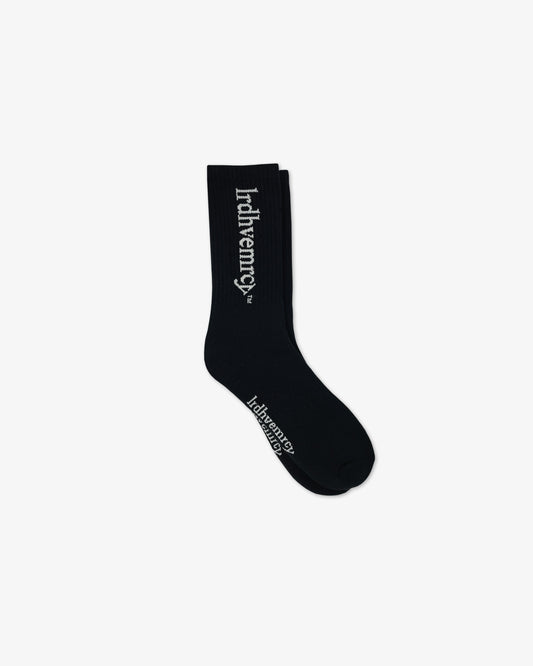Black Logo Crew Socks