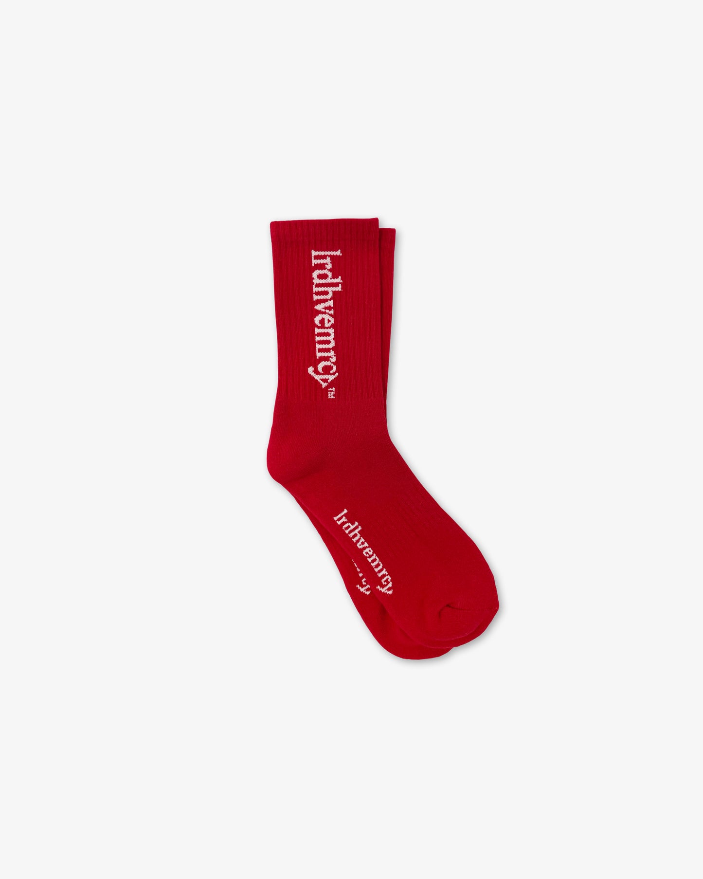 Red Logo Crew Socks